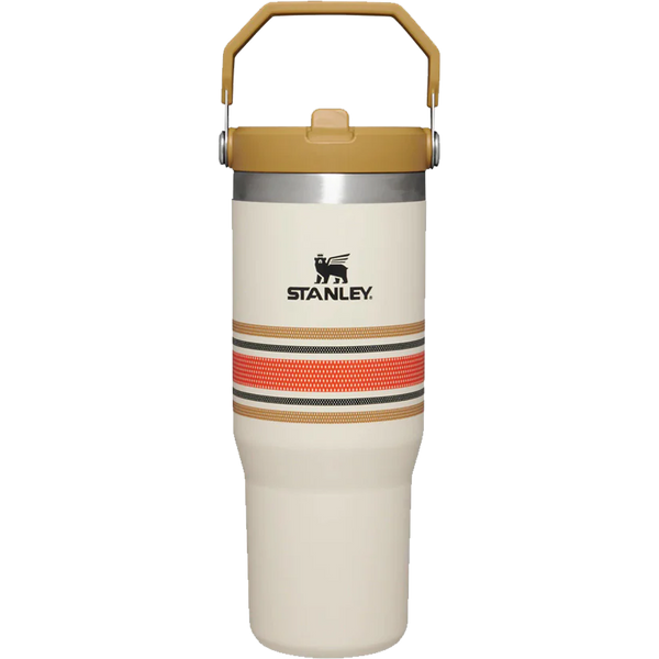 Gobelet Stanley The IceFlow 30 Oz - Vert, Paille Rabat Classique, Isotherme, Neuf