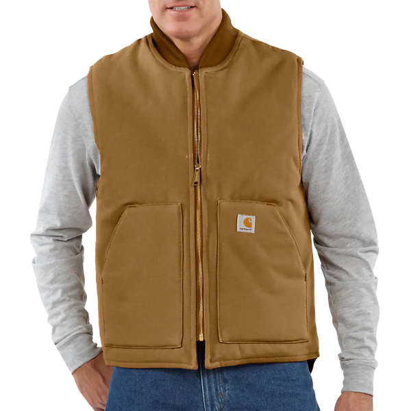 Men's Relaxed Fit Firm Duck Insulated Rib Collar Vest – Sports