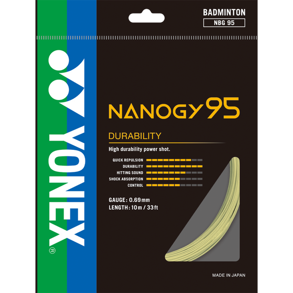 廃盤 YONEX NANOGY 95 TEAM 100 ガット　ゴールド Nanogy 95 String – Sports Basement