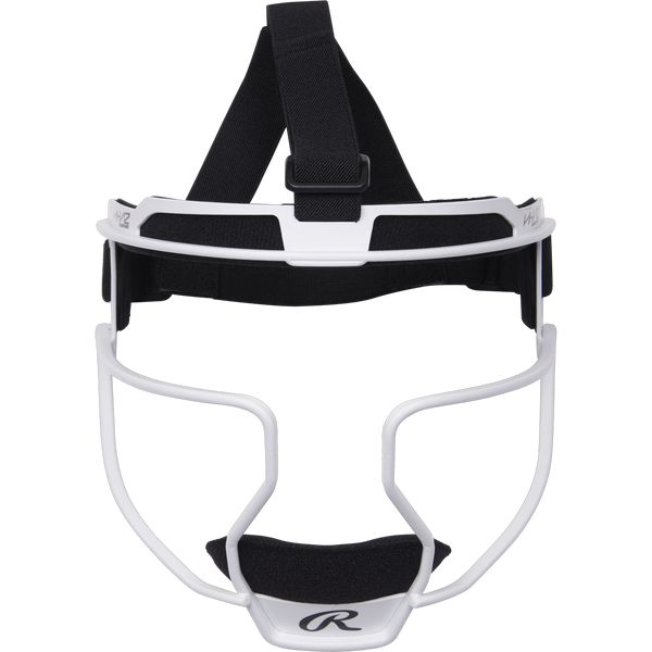 ホワイト フットボール フェイスマスク Lightweight Softball Face Mask, Protective Fielders Mask White