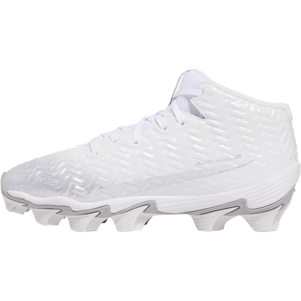 Under Armour Mens Spotlight Hammer RM Football Cleats US 7.5 White Silver GUC Under Armour Men main image 4