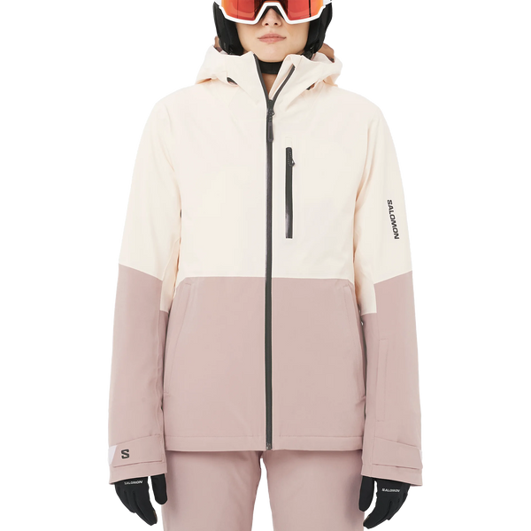 値下げ‼️SALOMON スノーボードジャケット L ベージュ　セット Women's Highland Insulated Jacket – Sports Basement