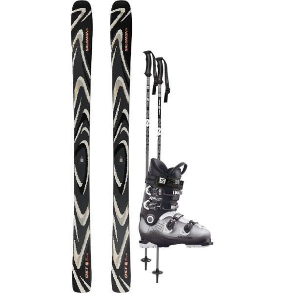 Salomon QST 94 Black Demo Ski Package – Sports Basement