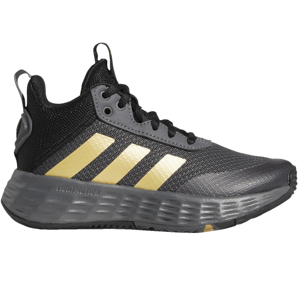 adidas Ownthegame 2.0 Shoes - Kids - Grey Five / Matte Gold / Core Black