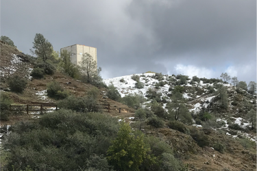 Snow on Mount Umunhum