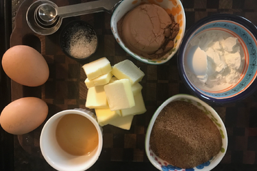 Flourless Dark Chocolate Brownies