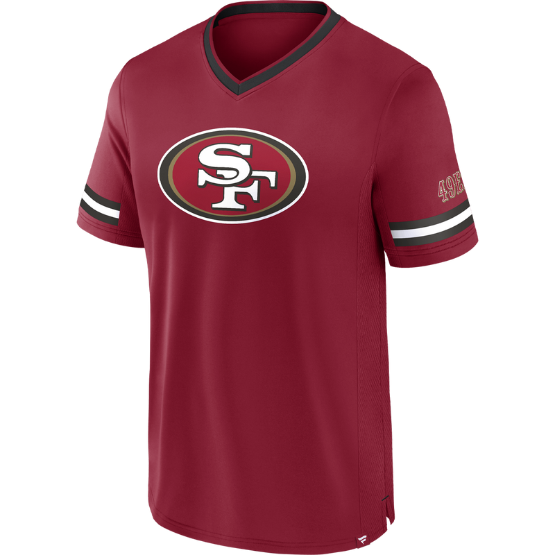 Men's 49ers Stripe Stacking Poly Fashion Top, Featured Image