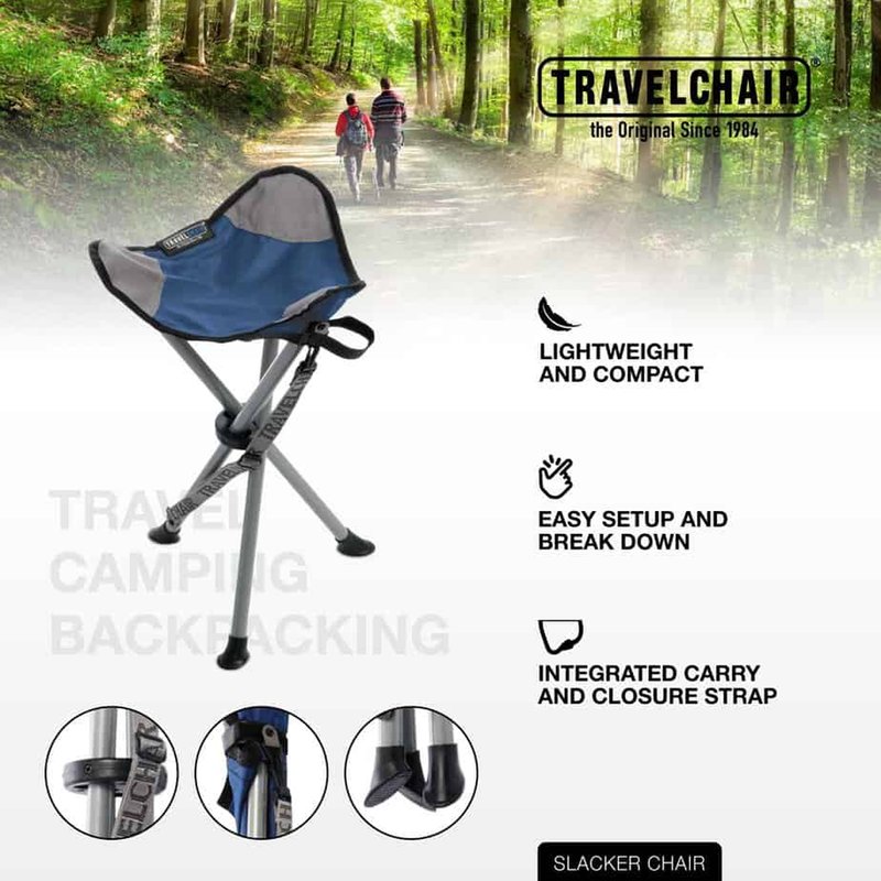 Slacker - Blue, TravelChair Slacker - Blue infographic