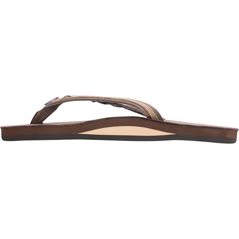 Women's Flirty Braidy, Rainbow Sandals Women's Flirty Braidy in Expresso Sierra Brown inside right profile