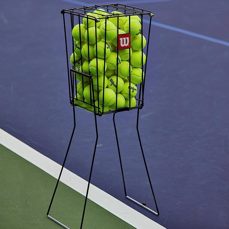 75 Ball Pick-Up Hopper, Wilson 75 Ball Pick-Up Hopper on court