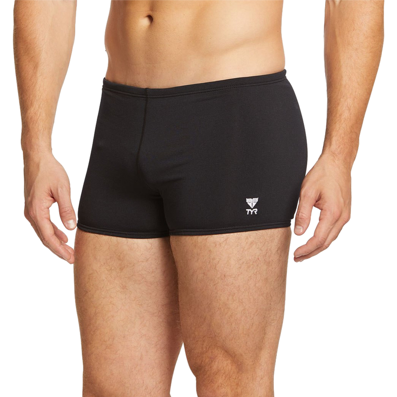 Men's Durafast Elite Solid Square Leg, TYR Men's Durafast Elite Solid Square Leg front