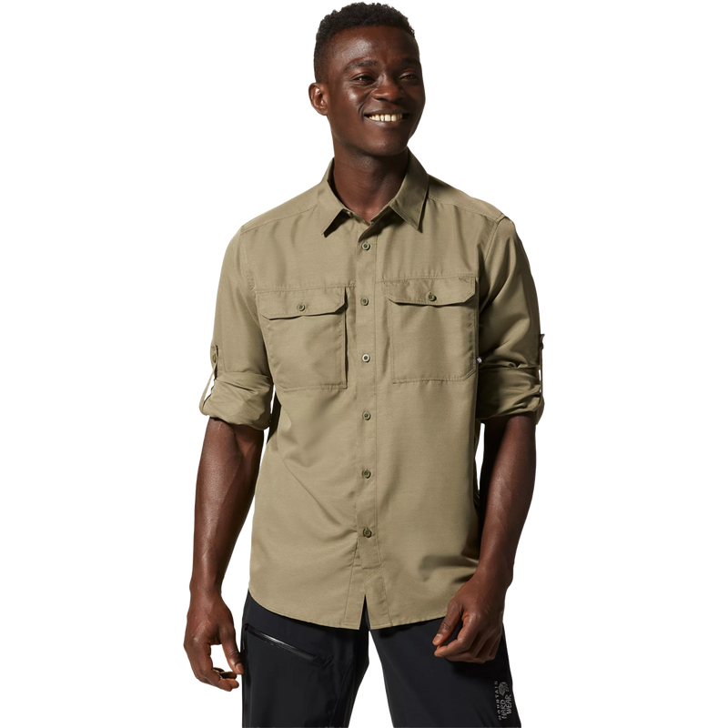 Men's Canyon Shirt Long Sleeve, Mountain Hardwear Men's Canyon Shirt Long Sleeve sleeves rolled up