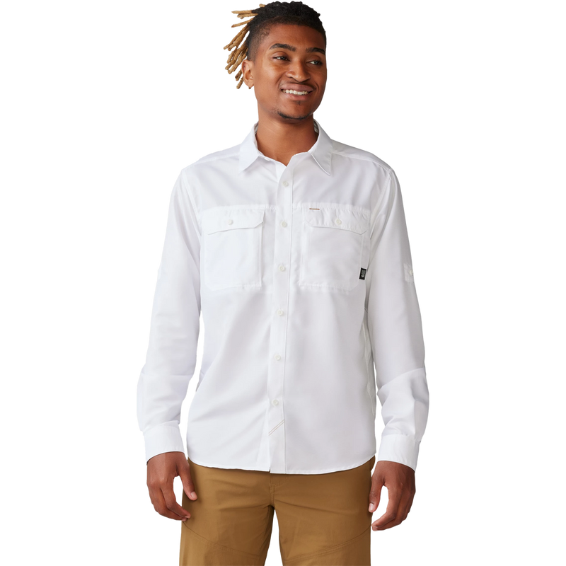 Mountain Hardwear Men's Canyon Shirt Long Sleeve in White