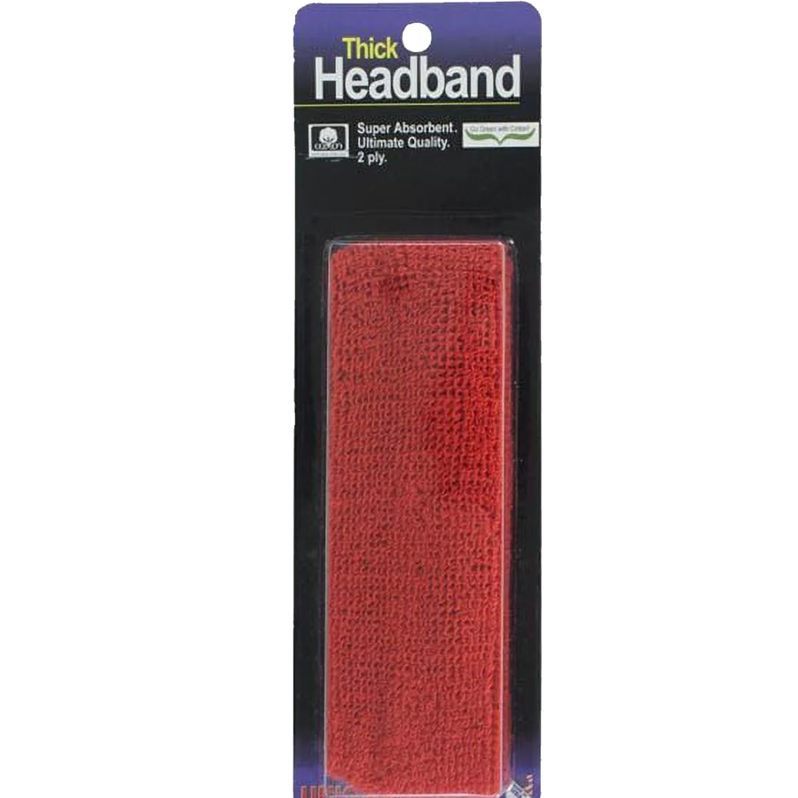 Thick 2-Ply Headband - Red alternate view