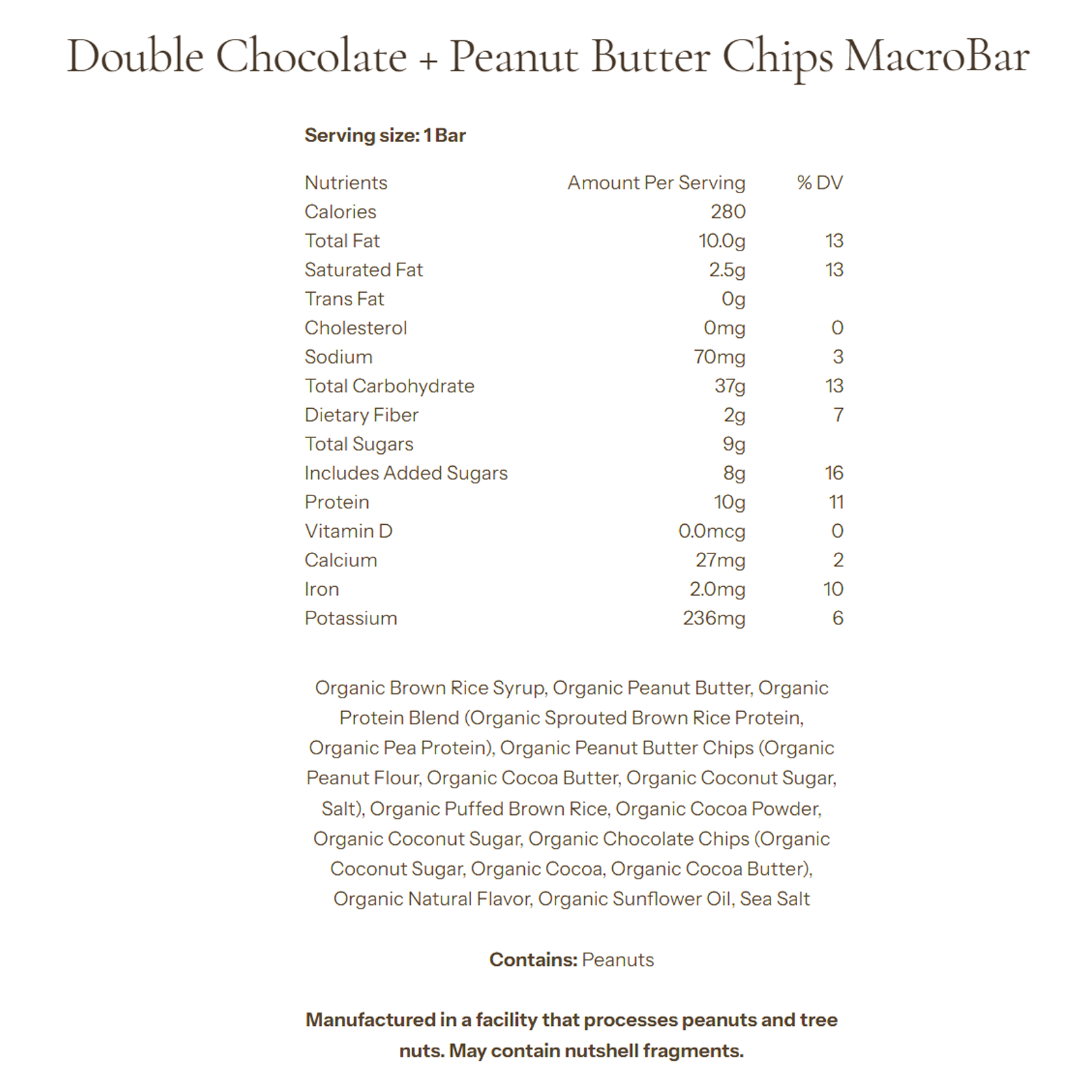 MacroBar alternate view