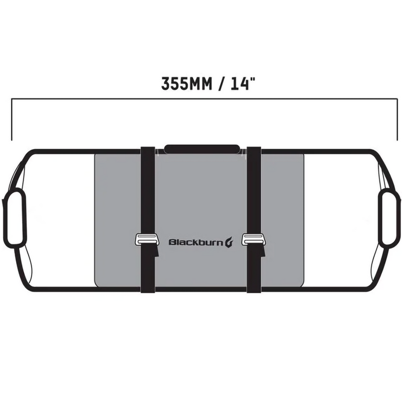 Outpost Handlebar Roll Camo, Blackburn Outpost Handlebar Roll Camo Dimension Chart