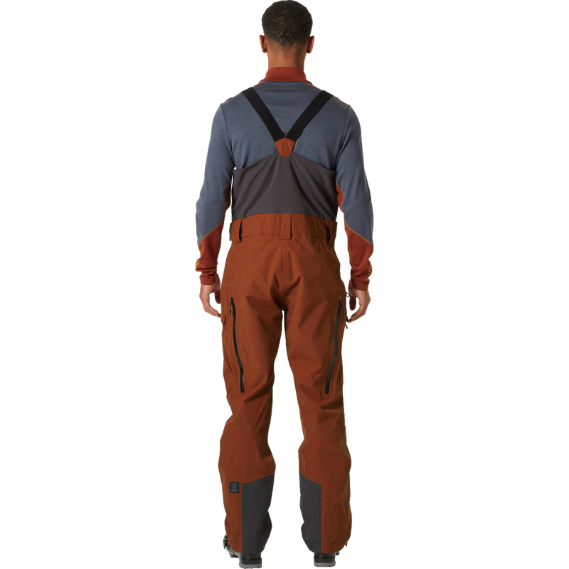 Men's Sogn Bib Shell Pant, Helly Hansen Men's Sogn Bib Shell Pant back on model