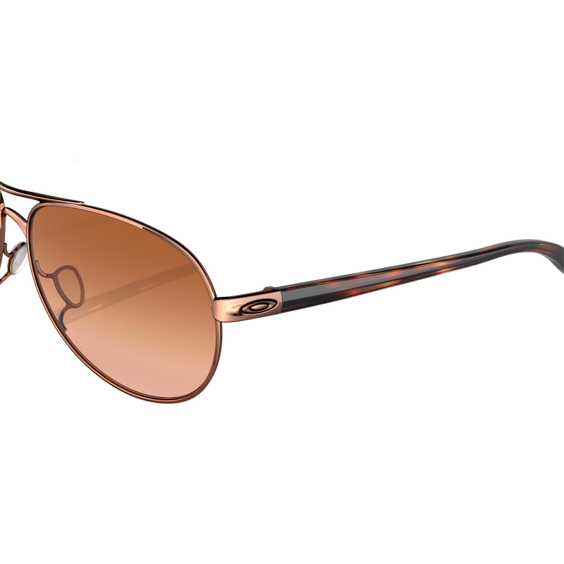 Feedback - Rose Gold/Vr50 Brown Gradient, Oakley Feedback - Rose Gold/Vr50 Brown Gradient left front lens
