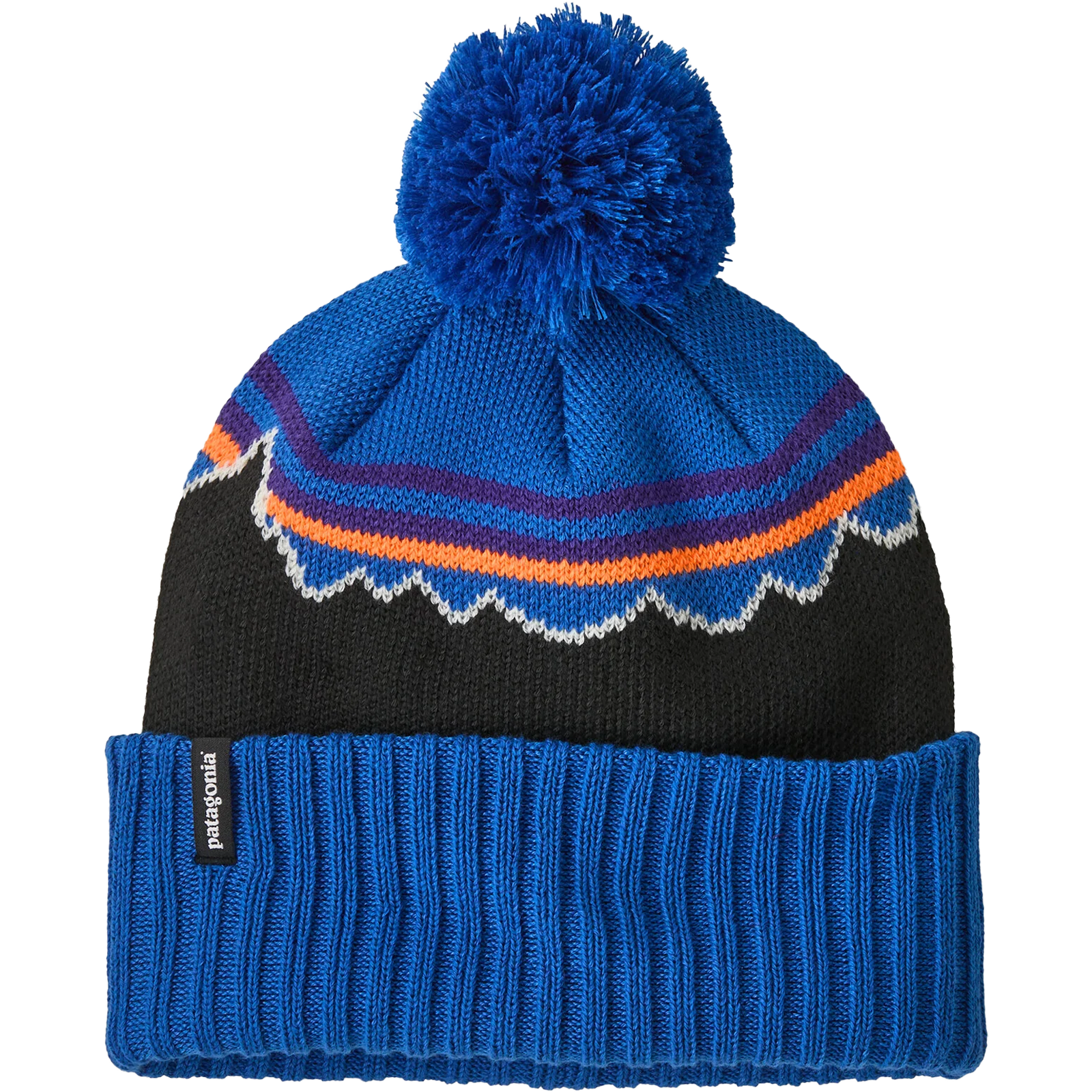 Patagonia Youth Powder Town Beanie in Classic Fitz Roy Blue