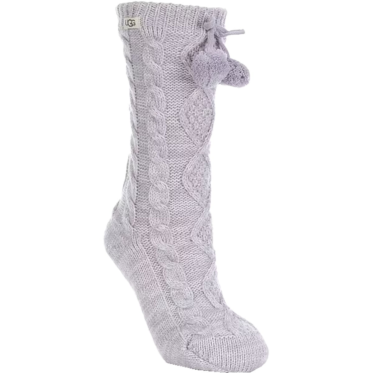 Women's Pom Pom Fleece Lined Crew Sock alternate view