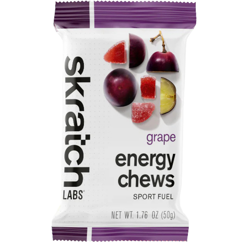 Skratch Labs Energy Chews Sport Fuel Grape Single Packet