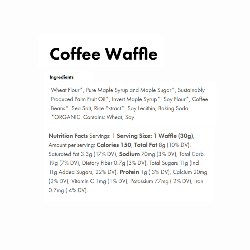 Maple Waffle, UnTapped Maple Waffle Coffee Nutrition Facts