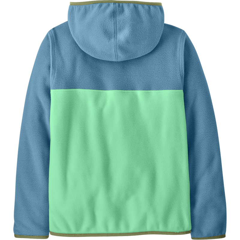 Youth Micro D Snap-T Jacket, Patagonia Youth Micro D Snap-T Jacket in ETLS-Early Teal w/Shore Blue back