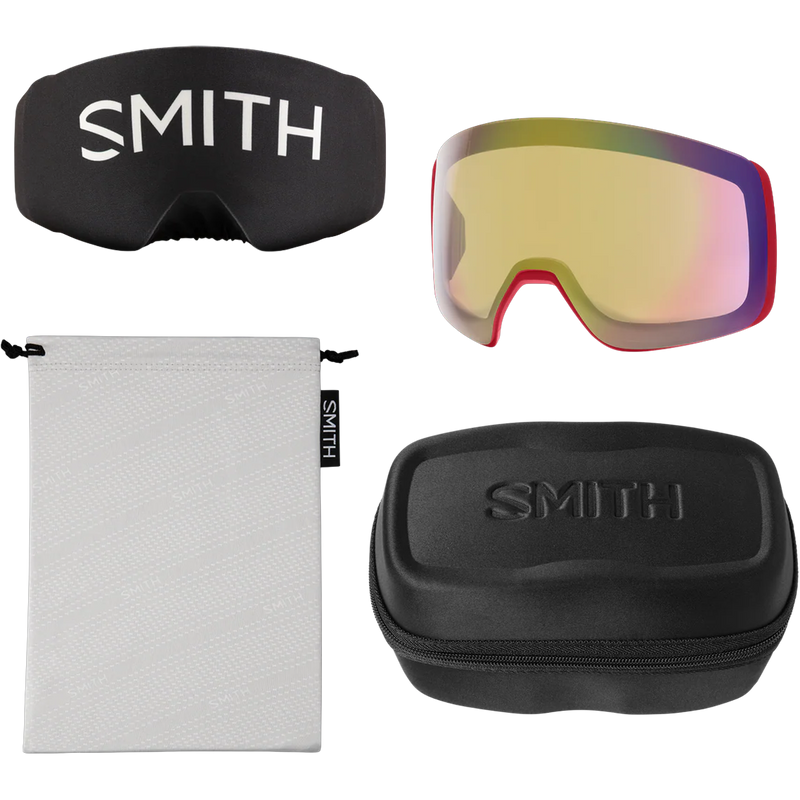 4D Mag + Bonus Lens, Smith Sport Optics 4D Mag in Crimson + CP Everyday Red Mirror accessories