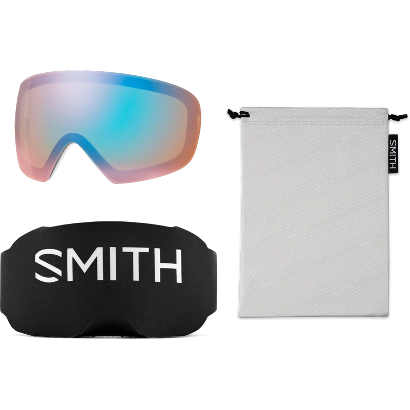 Smith Sport Optics I/O MAG S in White Chunky Knit + CP Sun Platinum Mirror Accessories