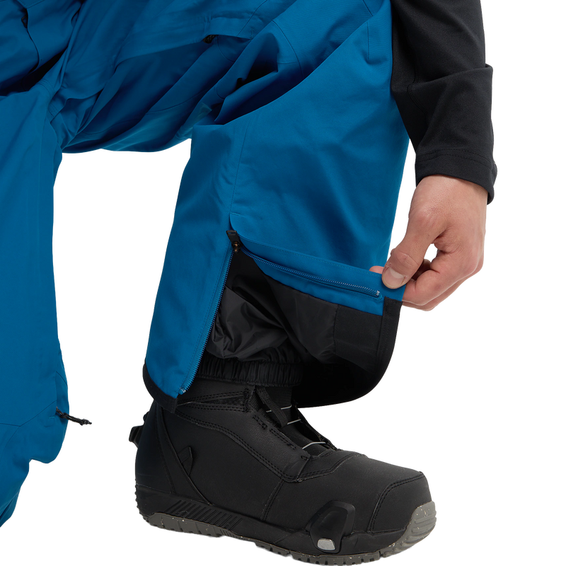 Men's AK Gore-Tex 2L Cyclic Pant, Burton Men's AK Gore-Tex 2L Cyclic Pant in EVV-Blue Teal cuff zipper