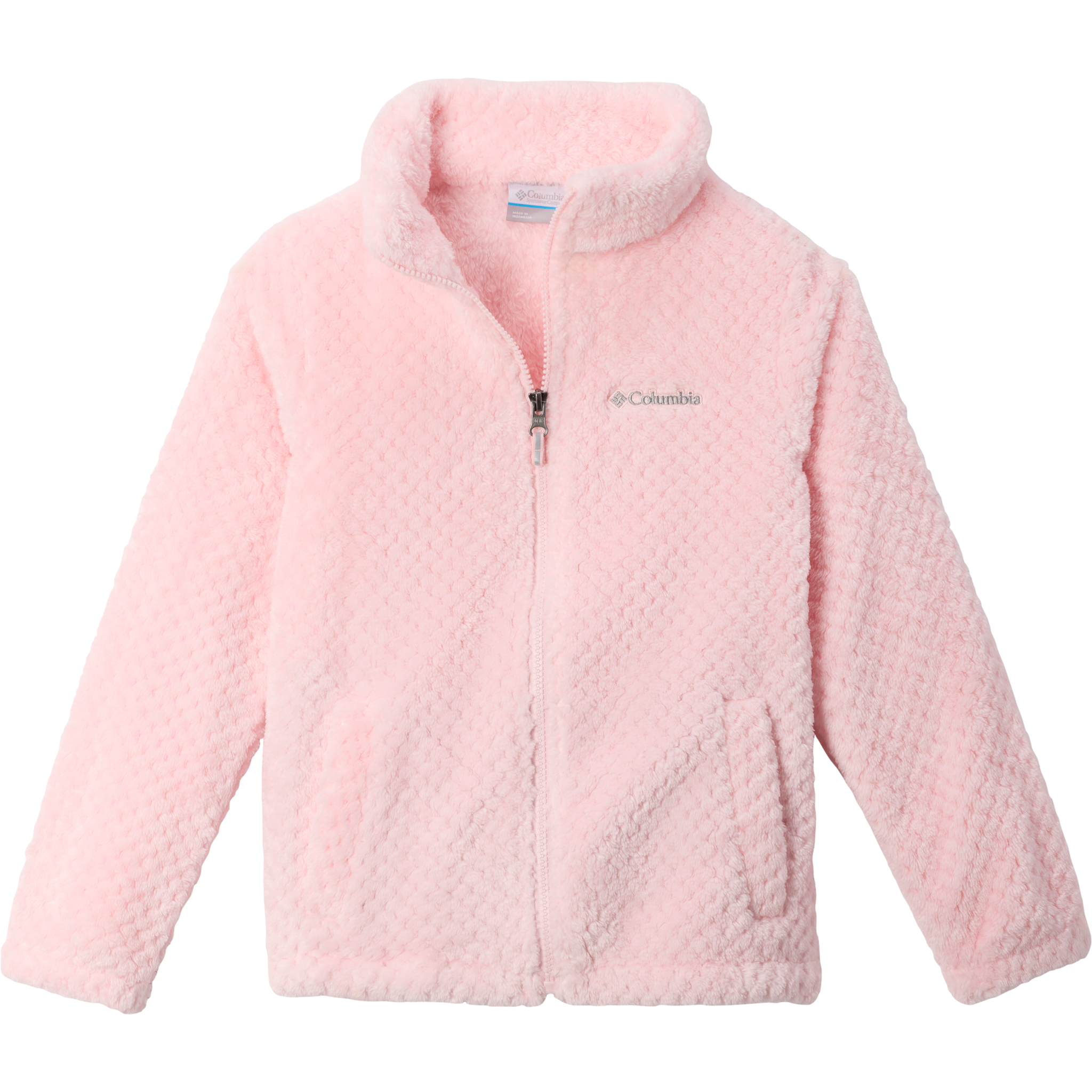 Columbia Youth Fire Side Sherpa Full Zip in 608 Satin Pink