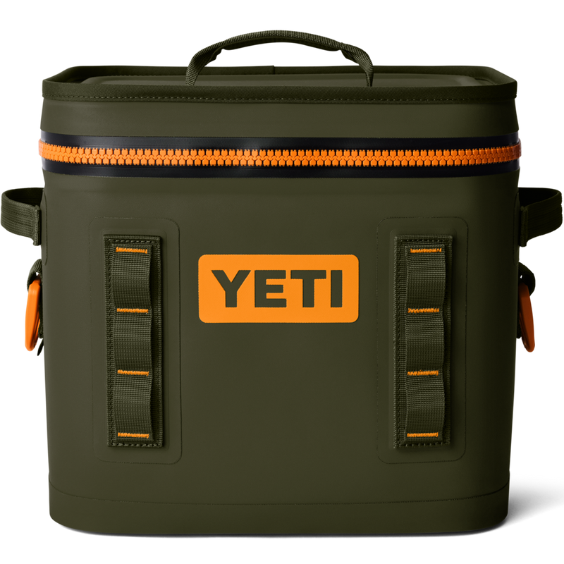 Yeti Hopper Flip 12 in Wetlands Camo front top closed