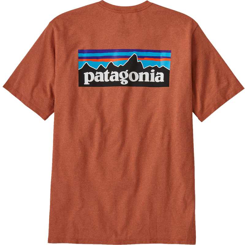 Men's P-6 Logo Responsibili-Tee, Patagonia Men's P-6 Logo Responsibili-Tee in Redtail Rust