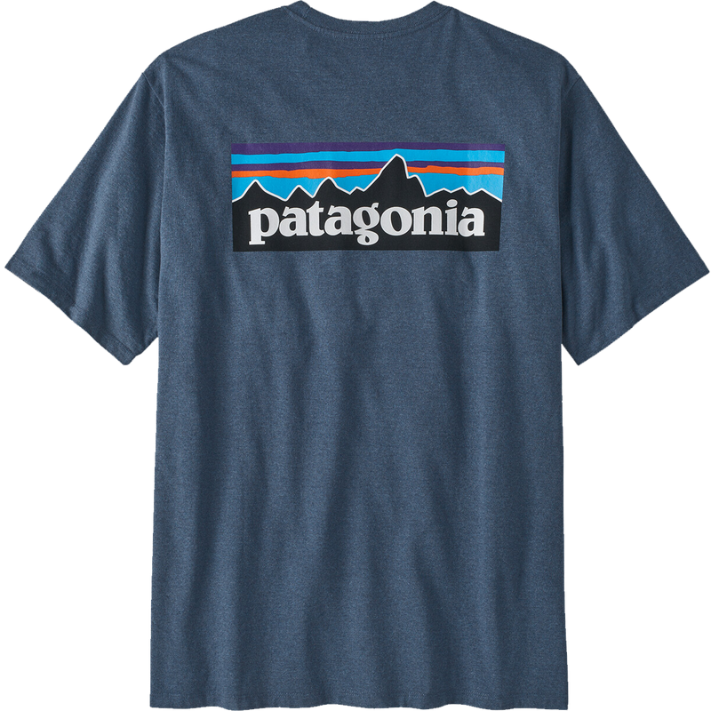 Men's P-6 Logo Responsibili-Tee, Patagonia Men's P-6 Logo Responsibili-Tee in Utility Blue