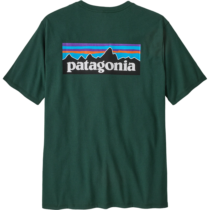 Men's P-6 Logo Responsibili-Tee, Patagonia Men's P-6 Logo Responsibili-Tee in CASG Cascade Green