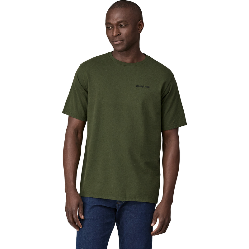 Men's P-6 Logo Responsibili-Tee, Patagonia Men's P-6 Logo Responsibili-Tee in Torrey Pines Green front
