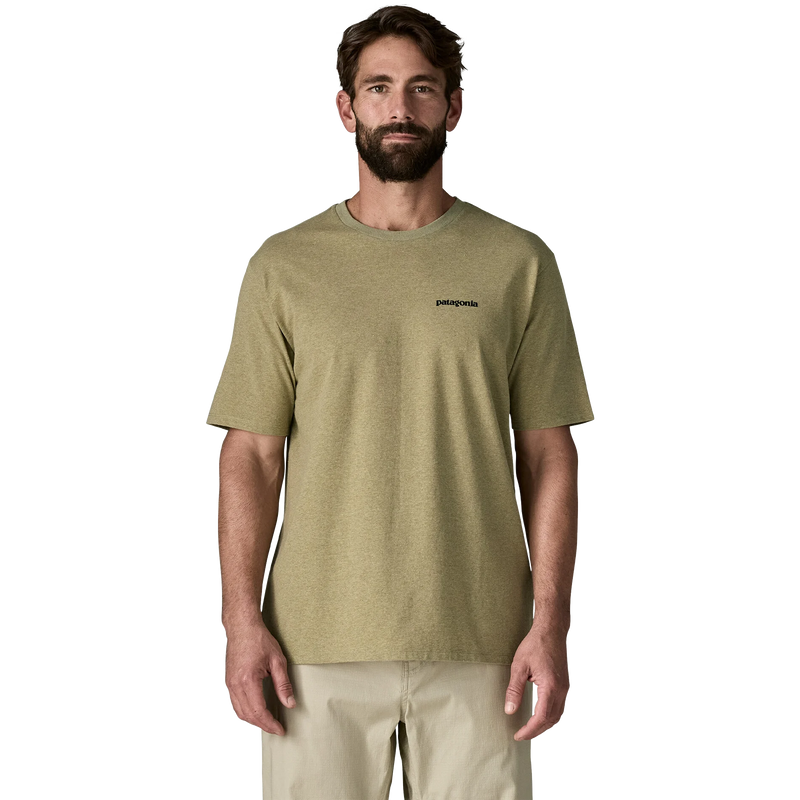 Men's P-6 Logo Responsibili-Tee, Patagonia Men's P-6 Logo Responsibili-Tee Front on Model