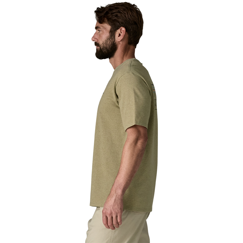 Men's P-6 Logo Responsibili-Tee, Patagonia Men's P-6 Logo Responsibili-Tee Side
