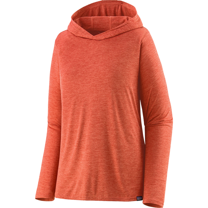 Patagonia Women's Cap Cool Daily Hoody in Pimento Red/Coho Coral XD