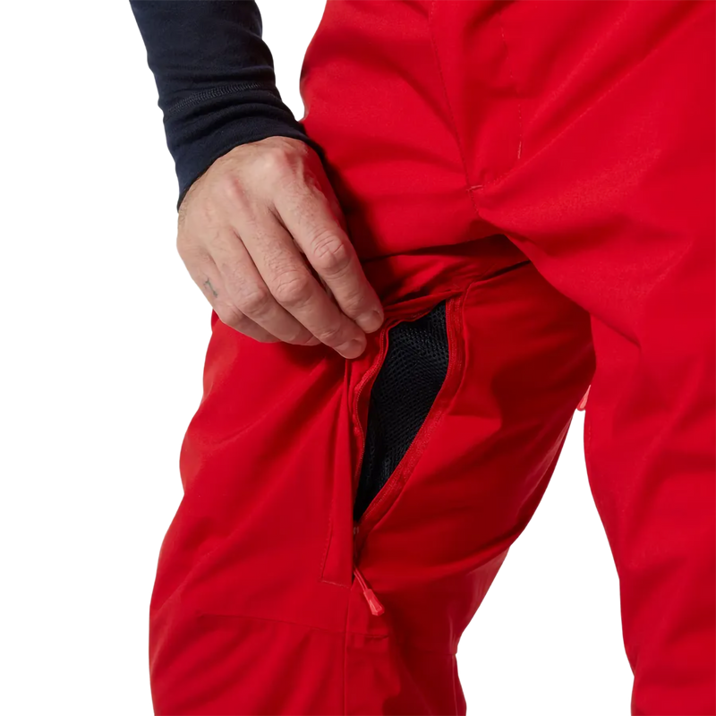 Men's Legendary Insulated Pant, Helly Hansen Men's Legendary Insulated Pant in Red leg vent