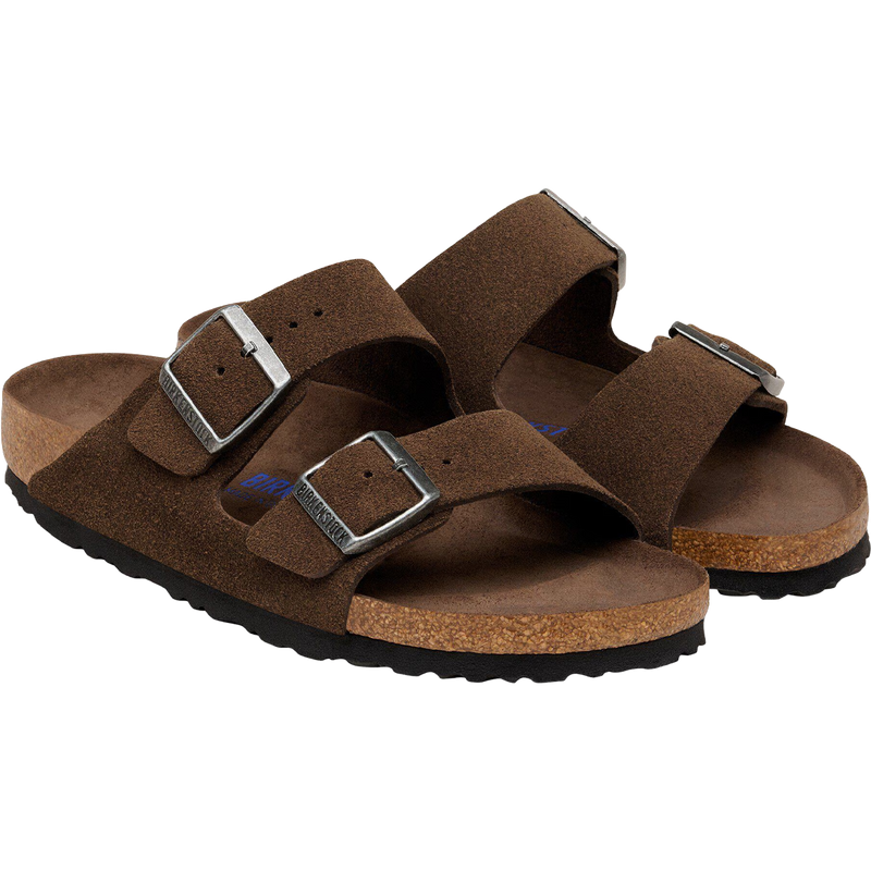 Men's Arizona Soft Footbed, Birkenstock Arizona Soft Footbed pair 3/4 front