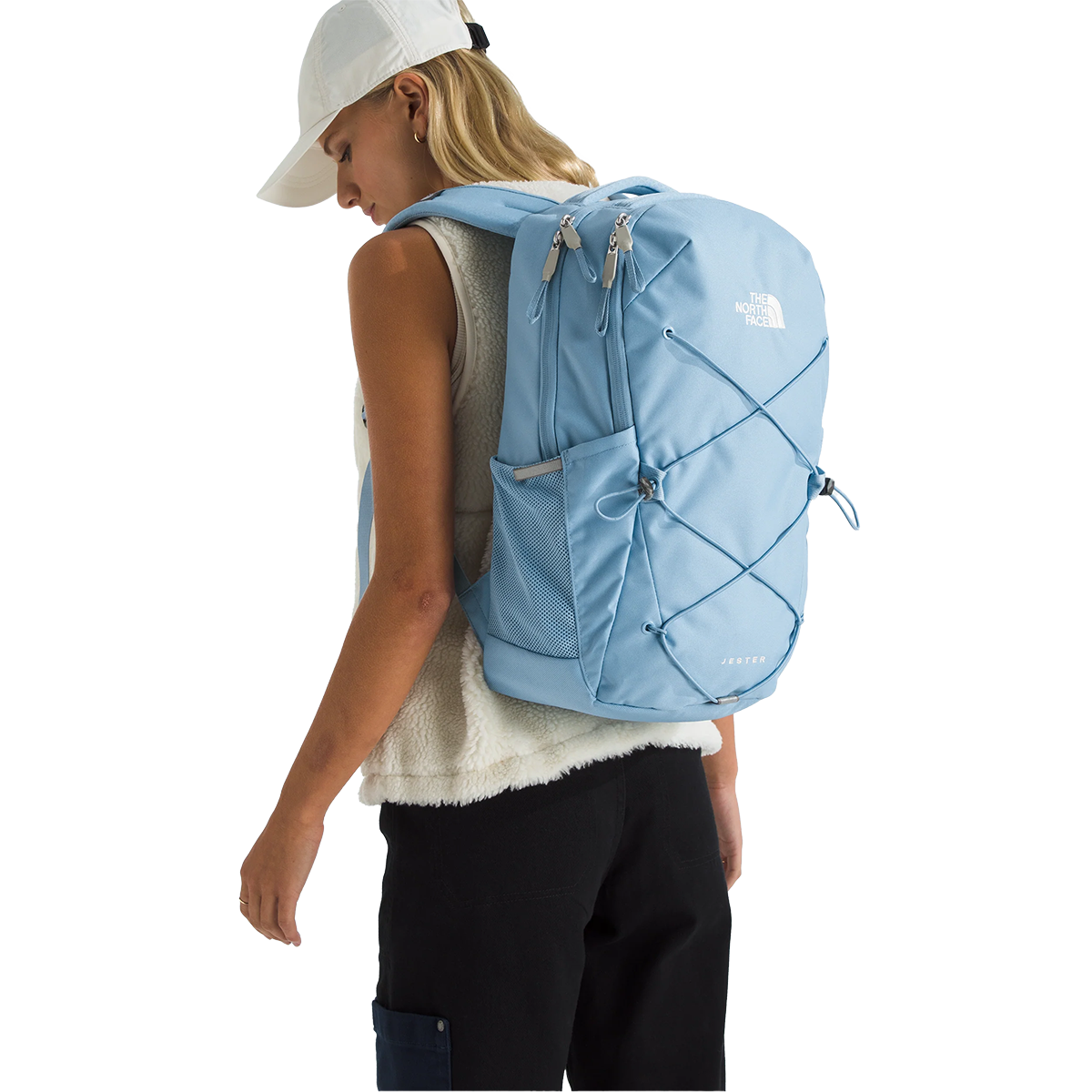 ice blue north face jester backpack The Women's in Lunar Grey & Subtle Green Country Club Prep The women The North Face Women's Jester