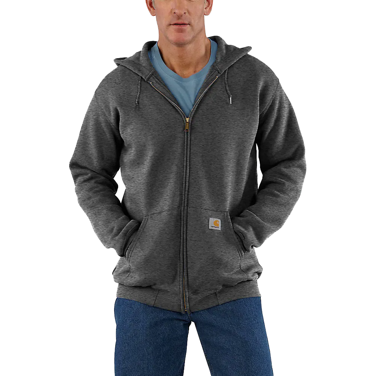 Men's Midweight Full Zip Hoodie alternate view