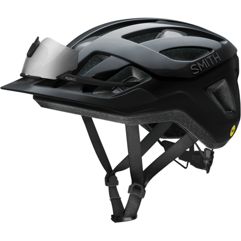 Convoy MIPS, Smith Sport Optics Convoy MIPS in Black right profile with glasses