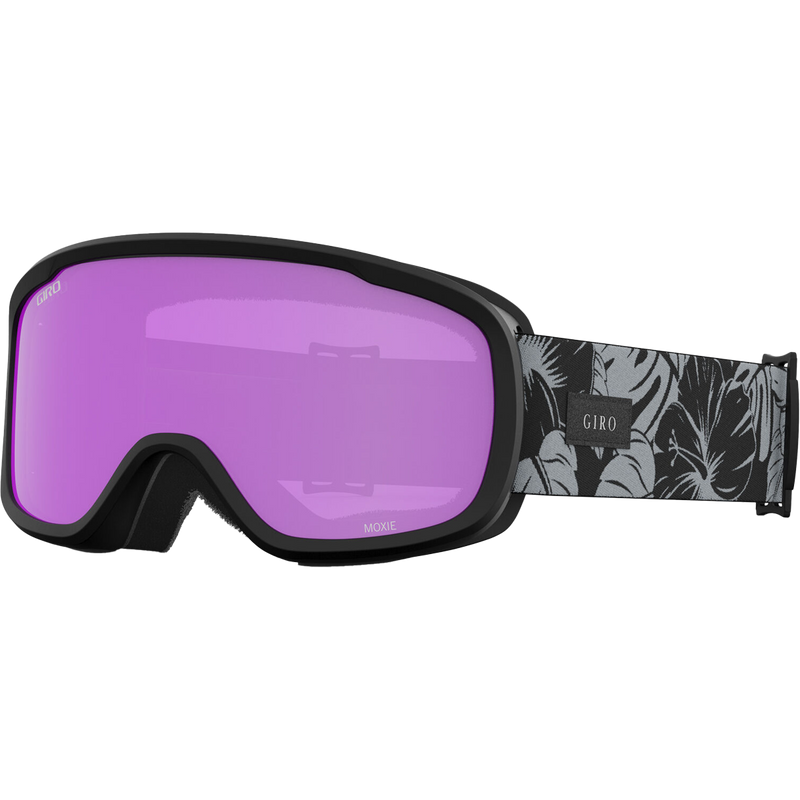 Giro Women's Moxie Low Bridge Fit in Black/Grey Botanical LX with  Amber Pink|Yellow
