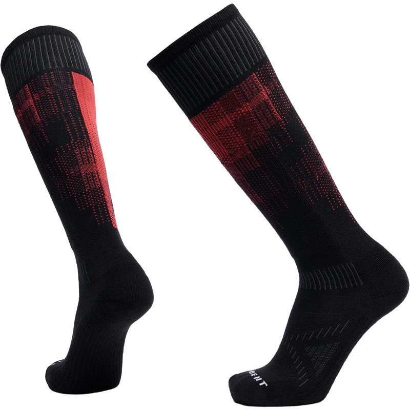 Le Bent Pixel Light Cushion Snow Sock in Red Storm