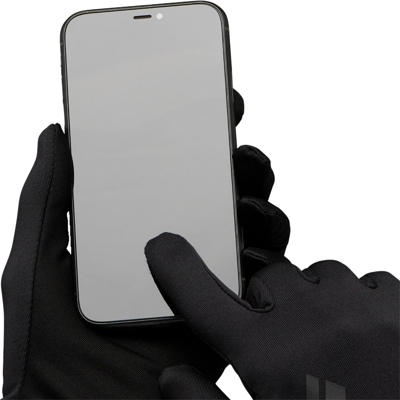 Lightweight ScreenTap Liners, Black Diamond Lightweight ScreenTap Liners in Black with phone