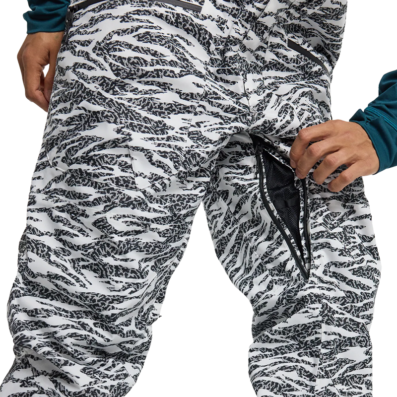 Men's Reserve Bib Pant, Burton Men's Reserve Bib Pant leg vent
