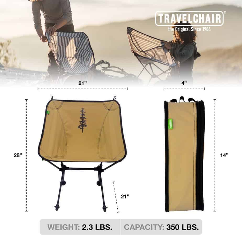 C-Series Joey with REPREVE™ Recycled Fabric, TravelChair C-Series Joey with REPREVE™ Recycled Fabric size dimensions