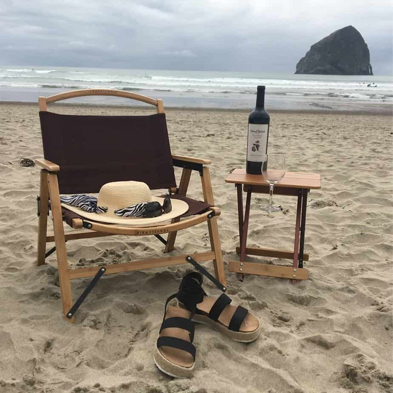 Kanpai Bamboo Chair, TravelChair Kanpai Bamboo Chair lifestyle 1